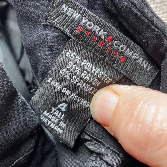 New York & Company black pants size 4 Tall - Picture 8 of 8
